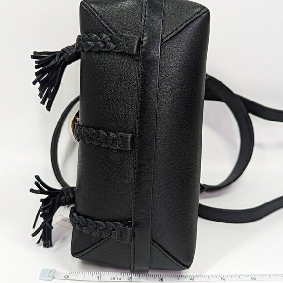 Chloe Penelope Women's Braid Detail Mini Shoulder Bag in Black (MSRP $2,090) - Picture 5 of 11